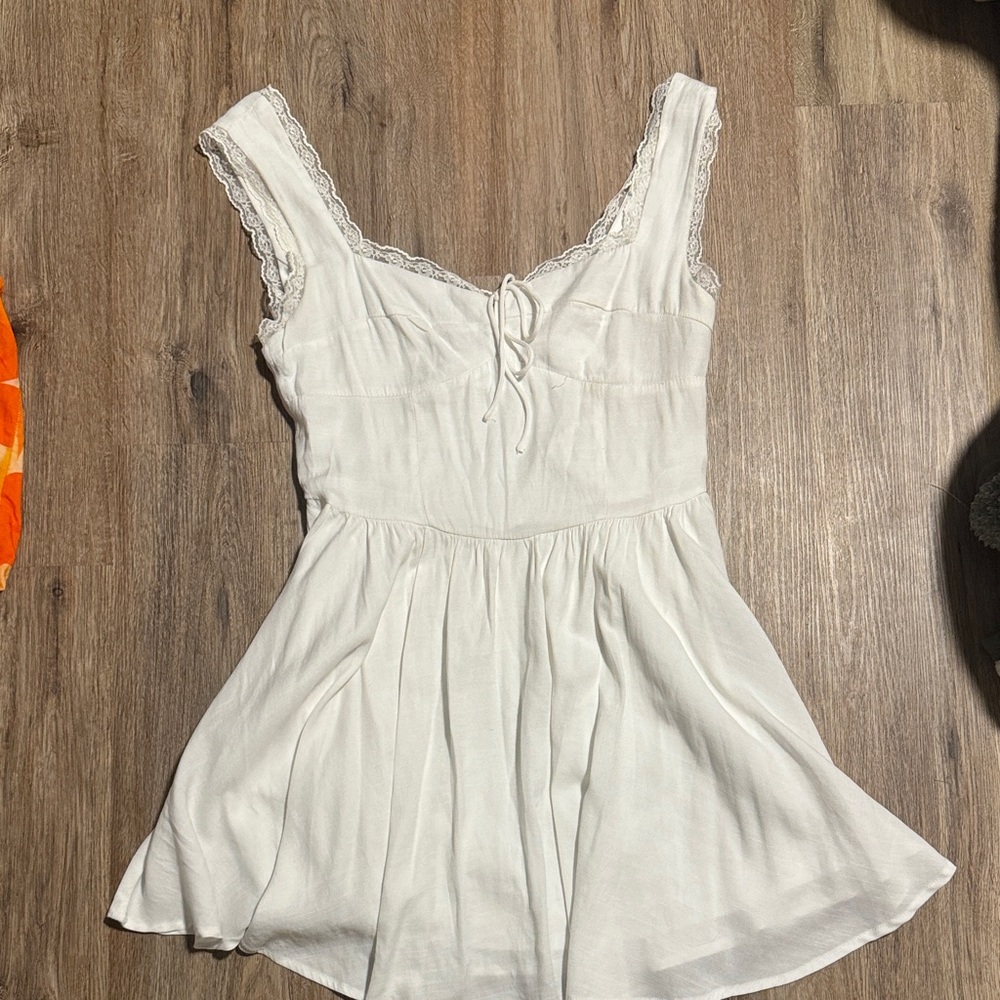 Cotton Candy White Mini Dress